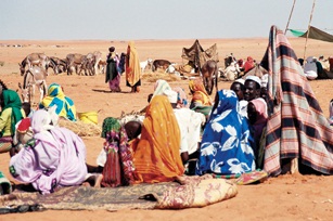 Refugee camp in Sudan. (USAID)